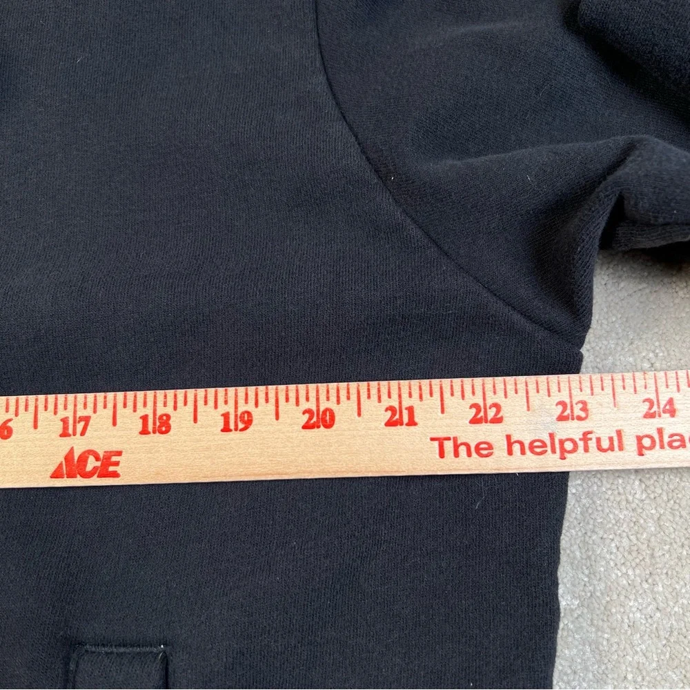 The North Face Hoodie Black‎ Red/white/blue Logo front Kangaroo Pouch men's med